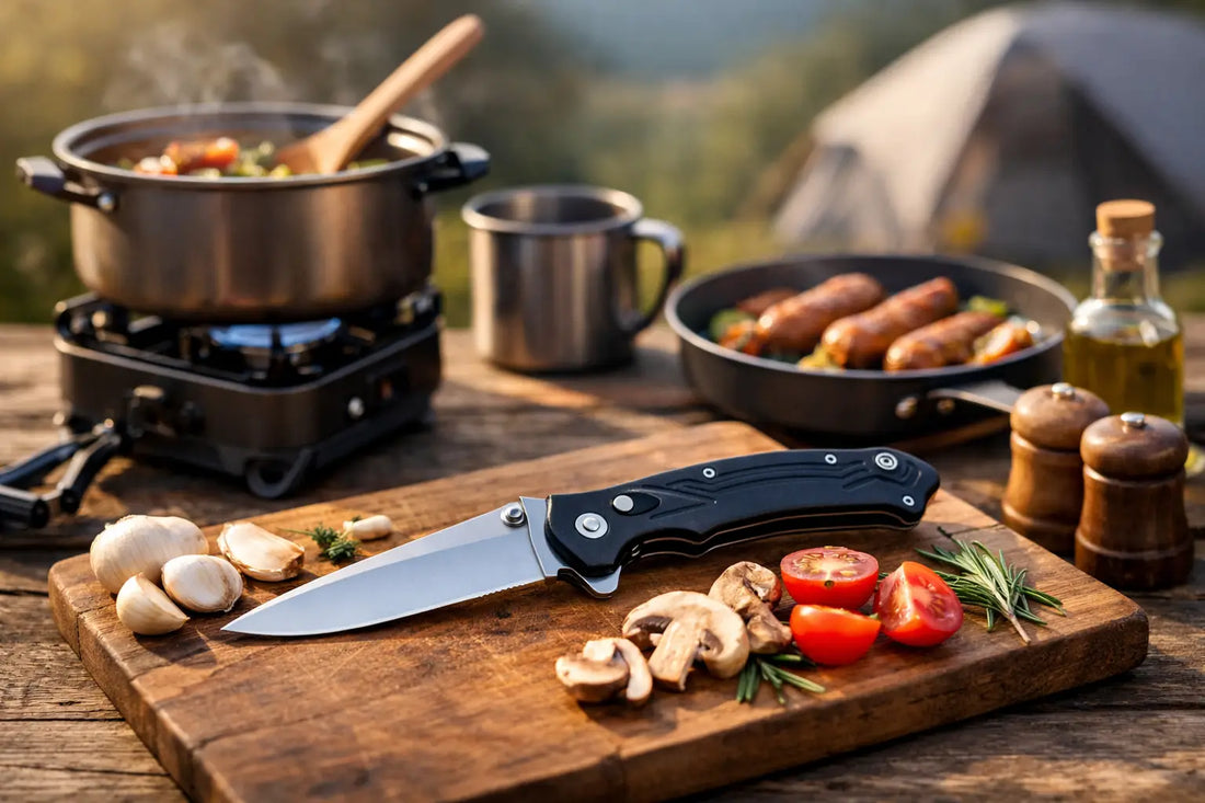 Klappmesser für Camping kochen richtig wählen