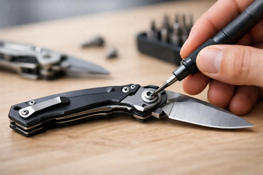 Klappmesser Gelenk richtig nachziehen
