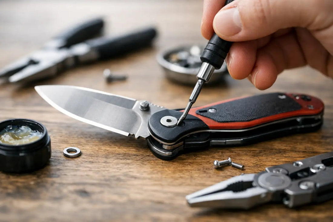 Wackelnde Klinge beim Taschenmesser fixieren - Homewoods