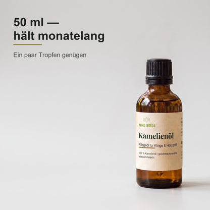 50 ml Kamelienöl mit Tropfverschluss – hält monatelang