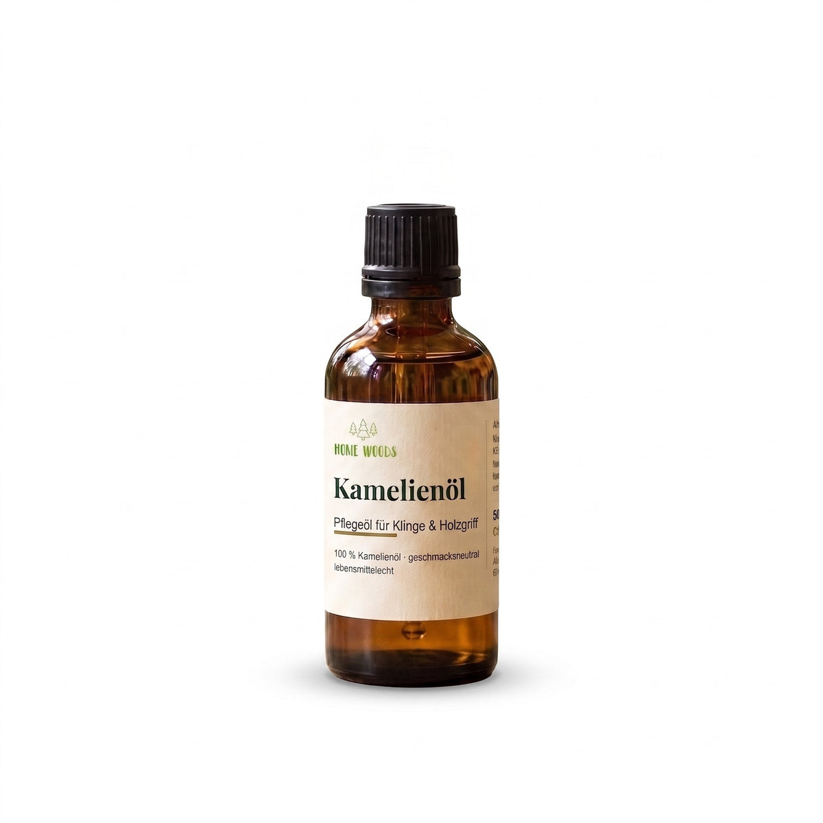 Homewoods Kamelienöl 50 ml – Pflegeöl für Klinge und Holzgriff