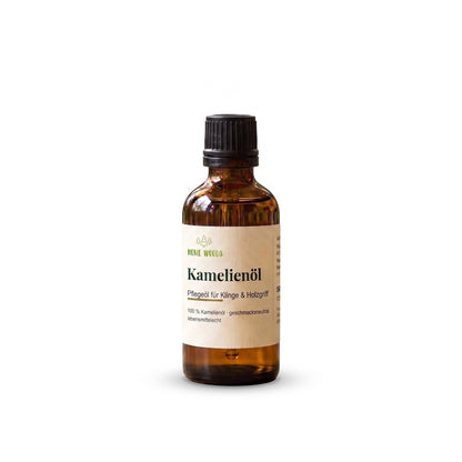 Homewoods Kamelienöl 50 ml – Pflegeöl für Klinge und Holzgriff