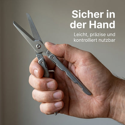 Outdoor-Schere sicher in der Hand