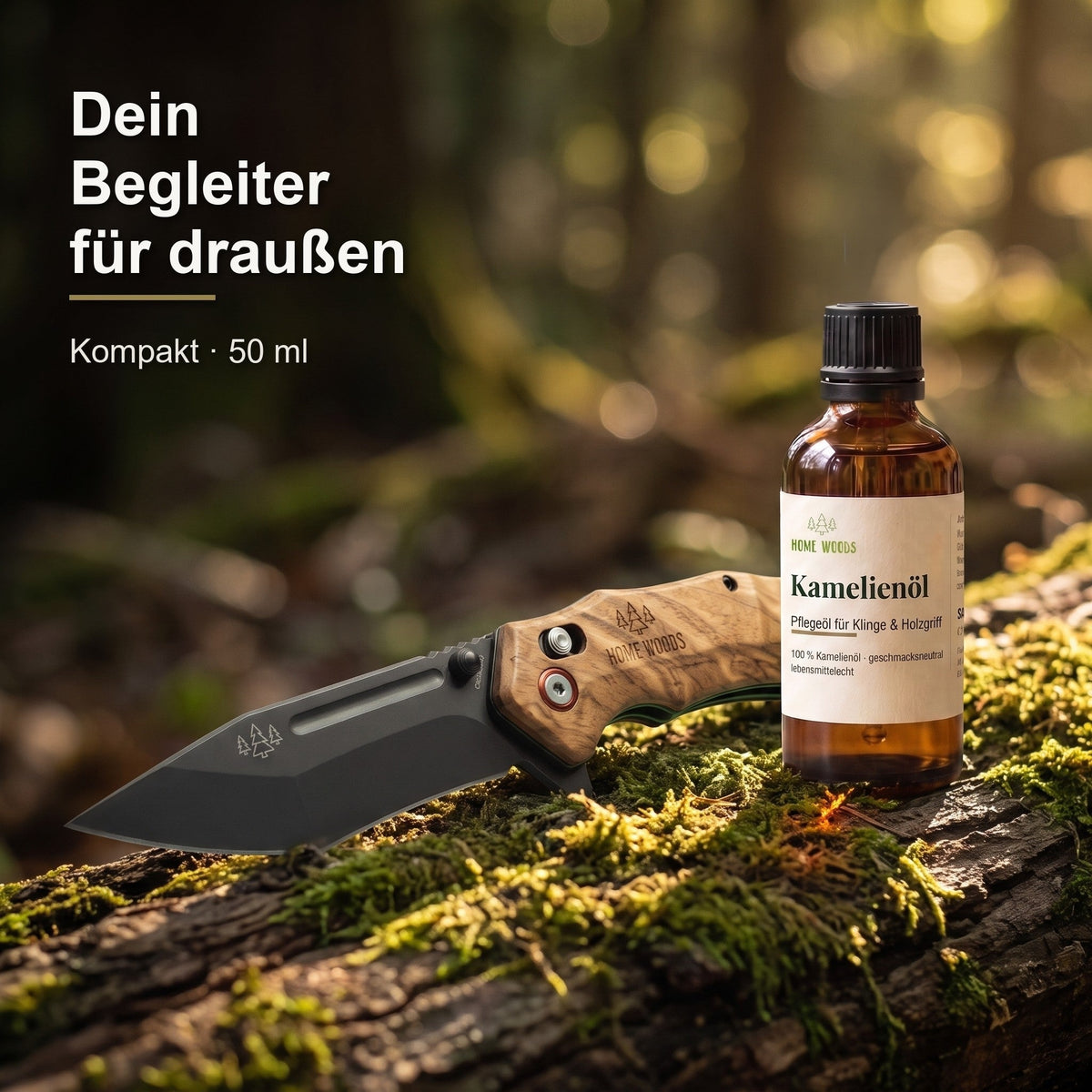 Kamelienöl und Nightglow Messer – dein Begleiter für draußen