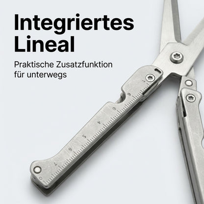 Outdoor-Schere mit integriertem Lineal