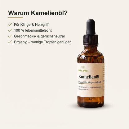 Warum Kamelienöl – für Klinge und Holz, lebensmittelecht
