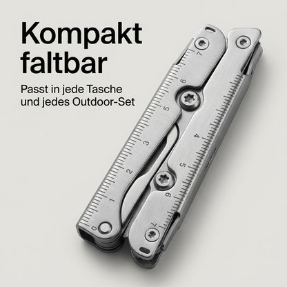 Outdoor-Schere kompakt zusammengeklappt