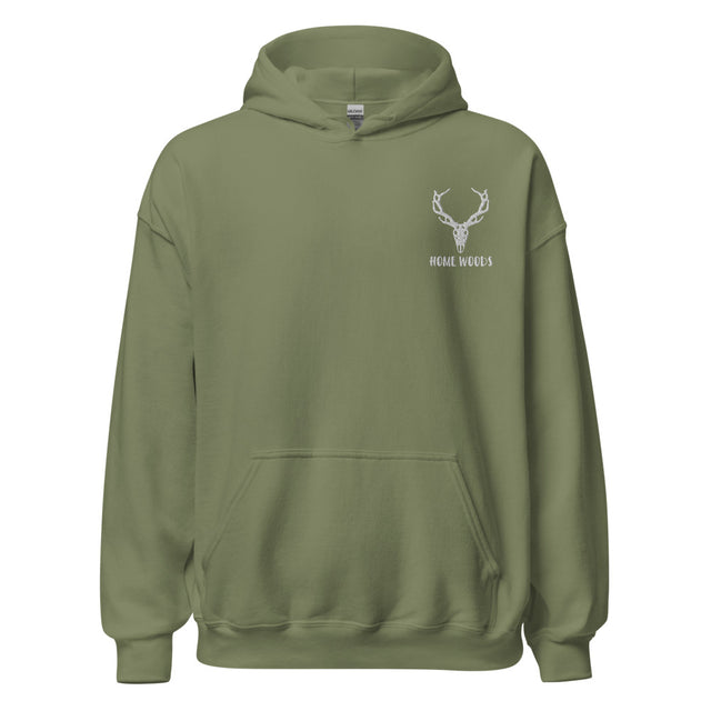 Homewoods Hoodie Hirsch – Brust-Stick – Oliv