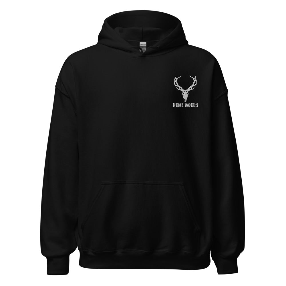 Homewoods Hoodie Hirsch – Brust-Stick – Schwarz