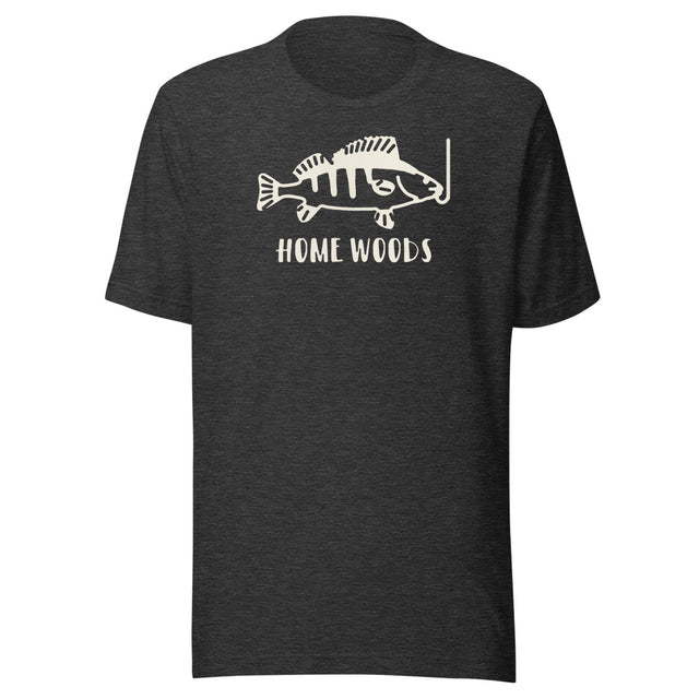 Homewoods T-Shirt Fisch am Haken – Grau