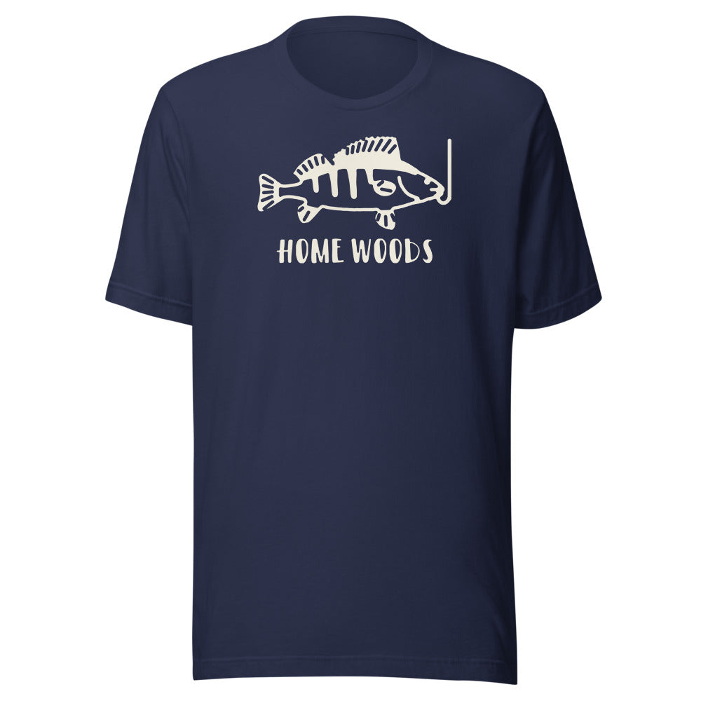 Homewoods T-Shirt Fisch am Haken – Navy