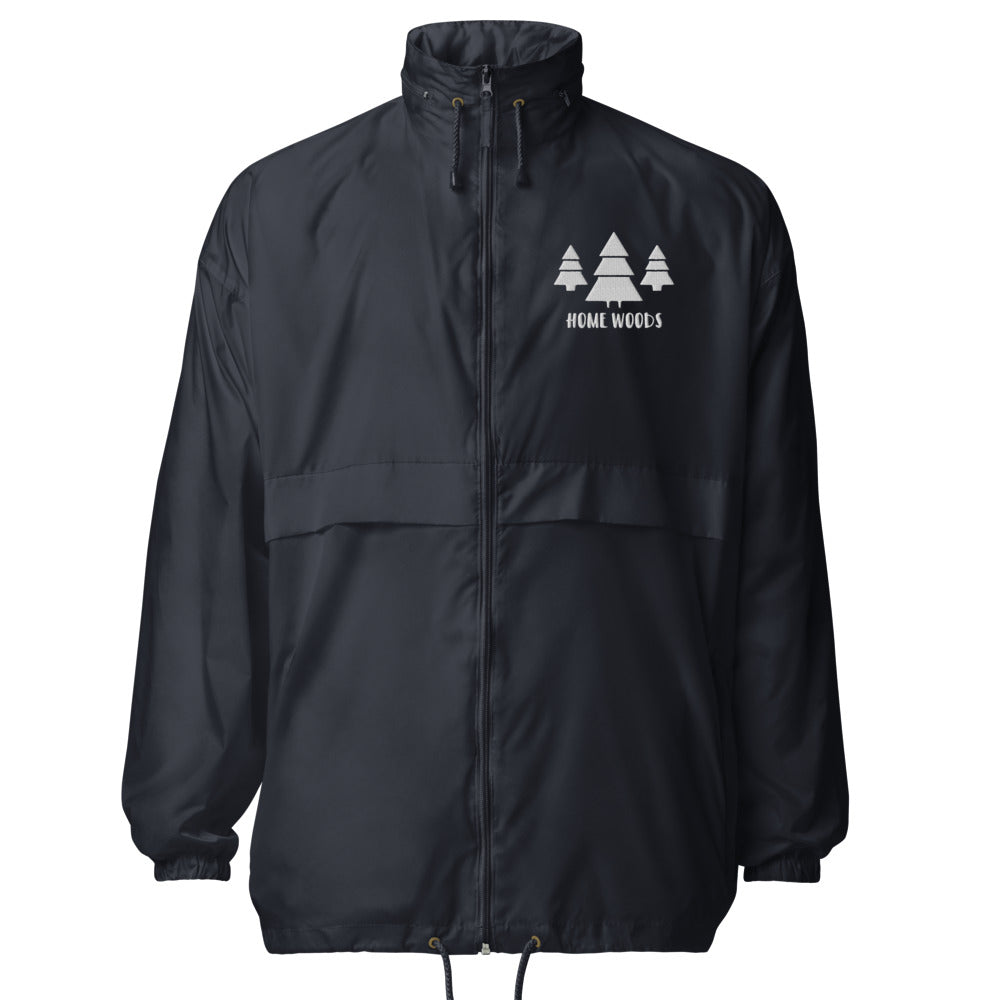 Homewoods Windbreaker – Brust-Stick – Navy, Motiv Tannen