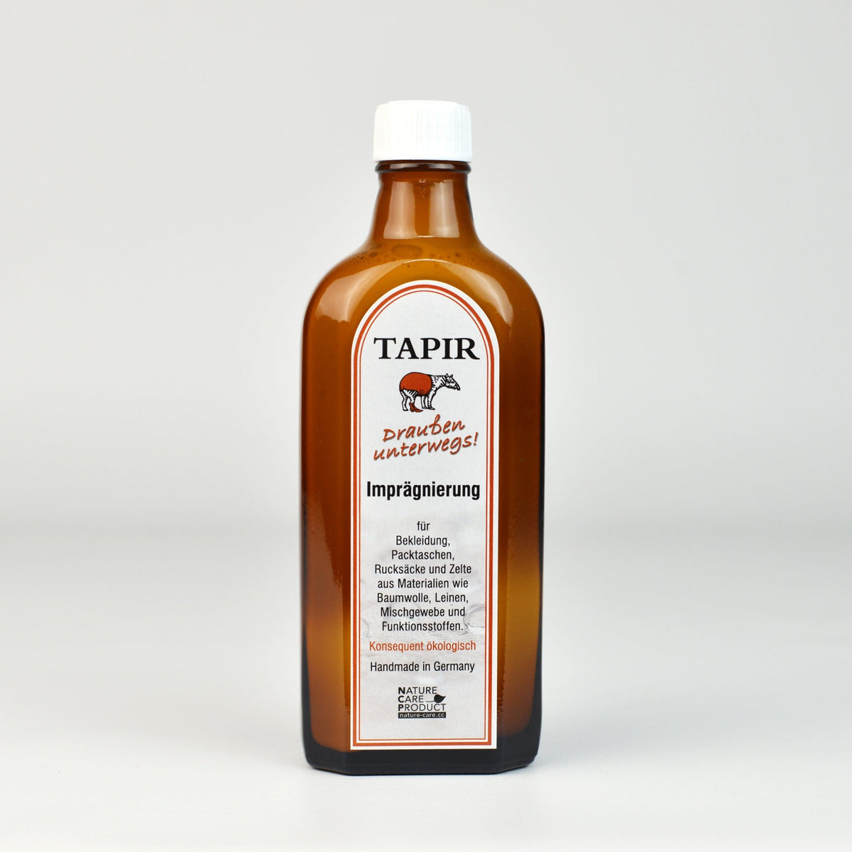 Vorderseite der 200-ml-Flasche Tapir Outdoor-Imprägnierung