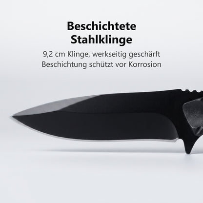 Beschichtete 9,2 cm Stahlklinge im Detail